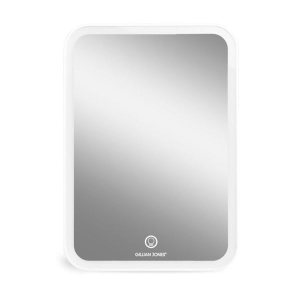 Tablet-spejl med LED og USB. Flatnista. Hvid